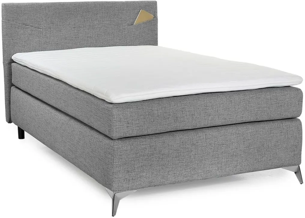 Boxspringbett Nora 120 x 200 cm grau