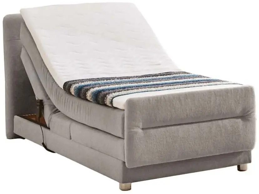 Boxspringbett Paola 100 x 200 cm in grau